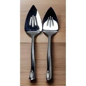2 Oneida 18/8 Pastry Pie‎ Cake Servers Stainless Steel